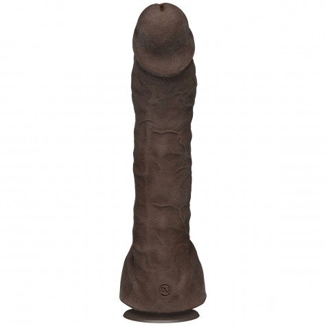 Коричневый фаллоимитатор-гигант Prince Yahshua ULTRASKYN 10.5” Cock with Removable Vac-U-Lock Suction Cup - 27,4 см.