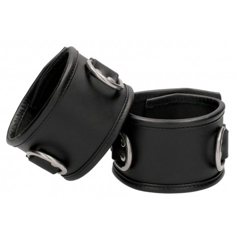 Черные поножи Restraint Ankle Cuff With Padlock